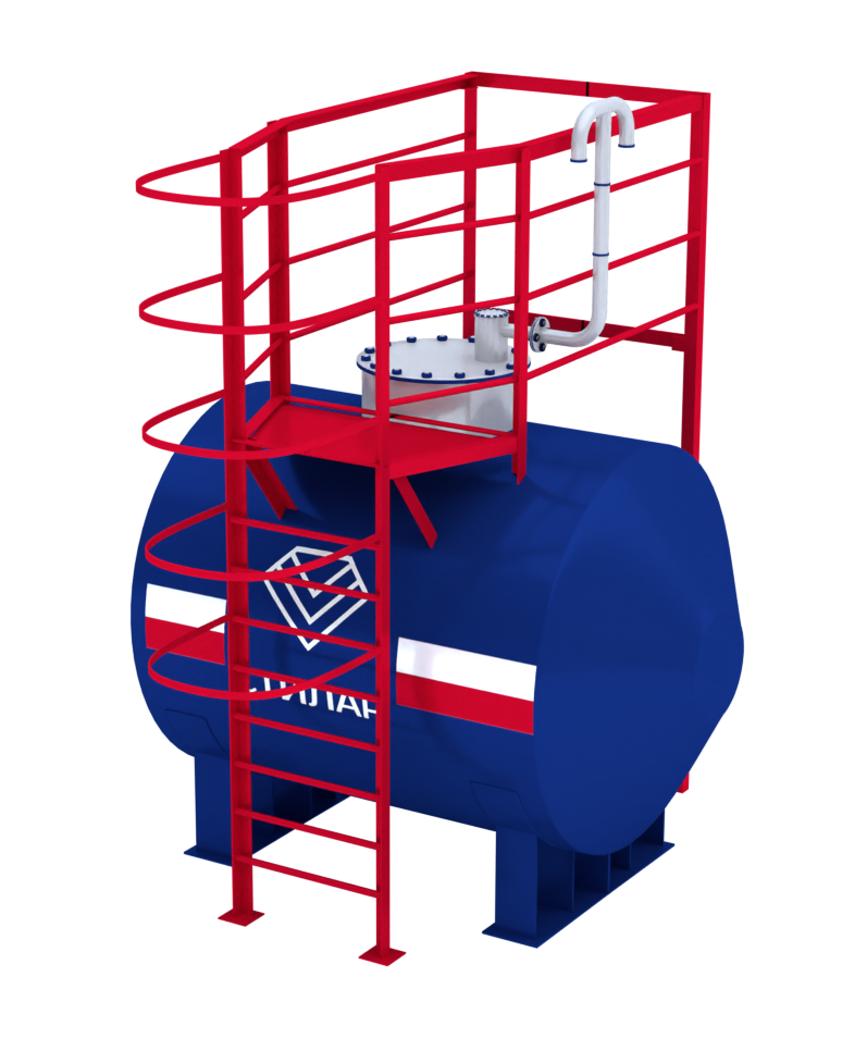 Горизонтальный резервуар РГСН для ГСМ 5 м³ от завода-производителя